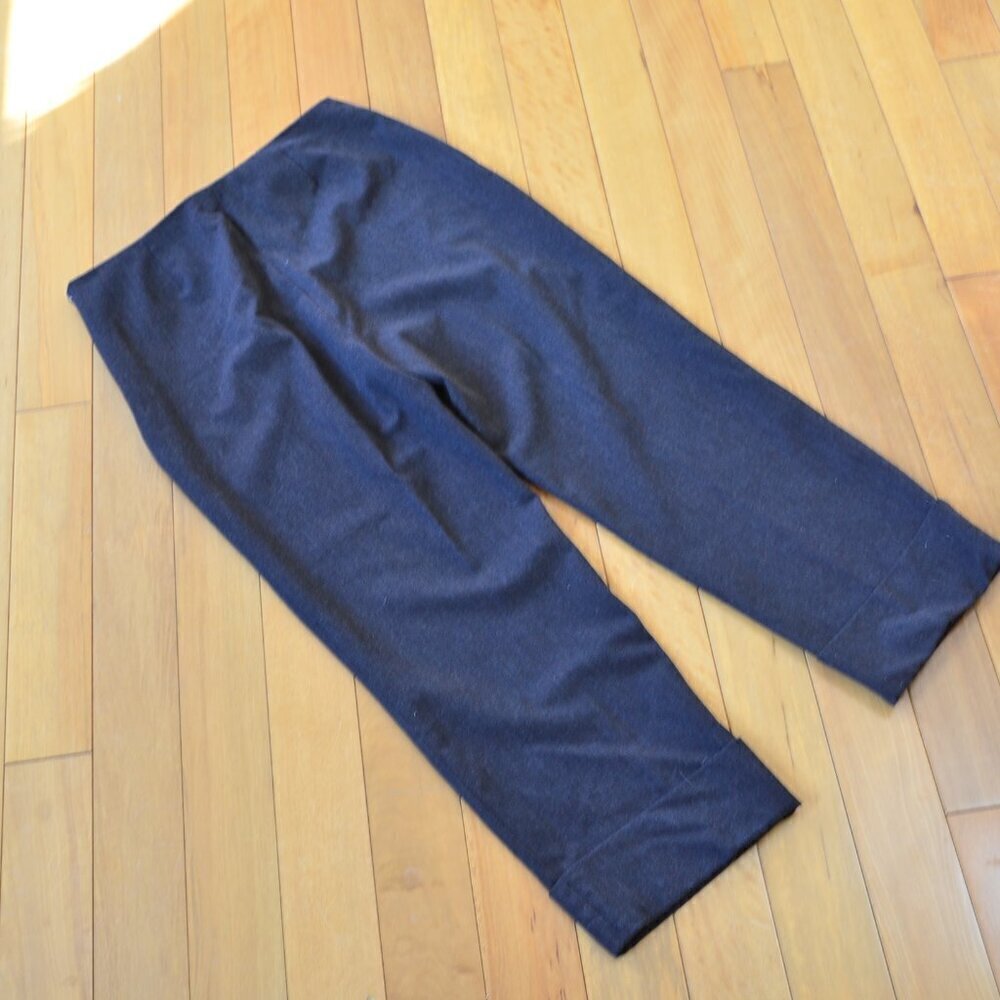 Thalian Capri Dress Pants Women's 8 Brown Career Wool Blend - Picture 8 of 9
